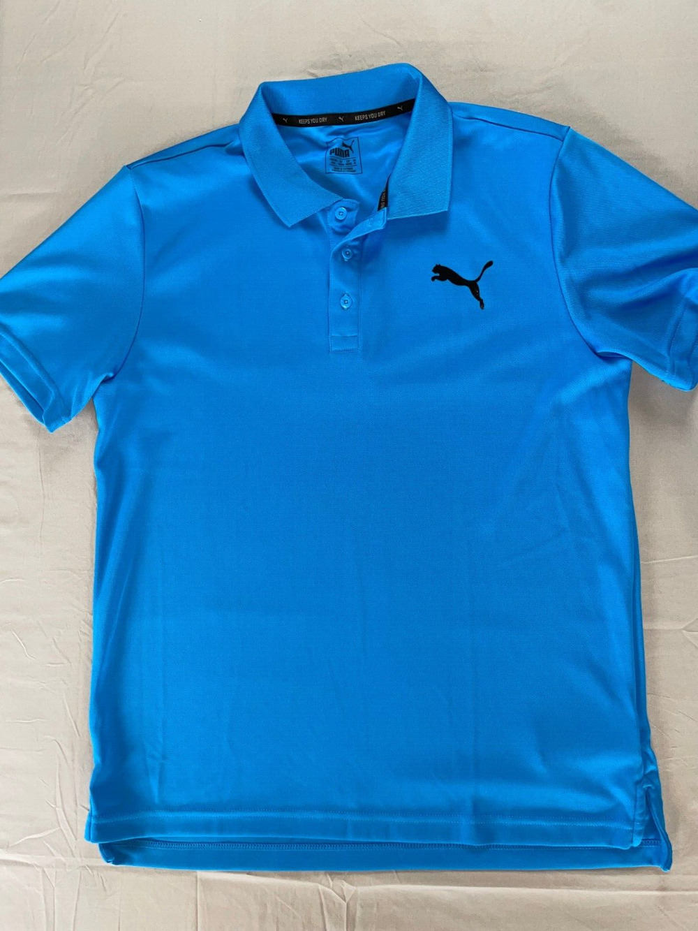 Puma Mens Active Pique Polo, Golf Shirt. Royal Blue, Men's Size M. MINT!